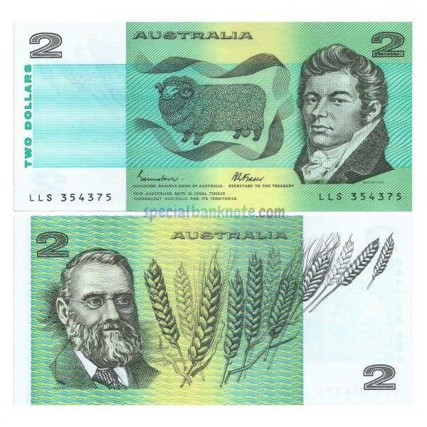 Australia 2 Dollars Banknote, 1966–1987, UNC - Special Minds Store