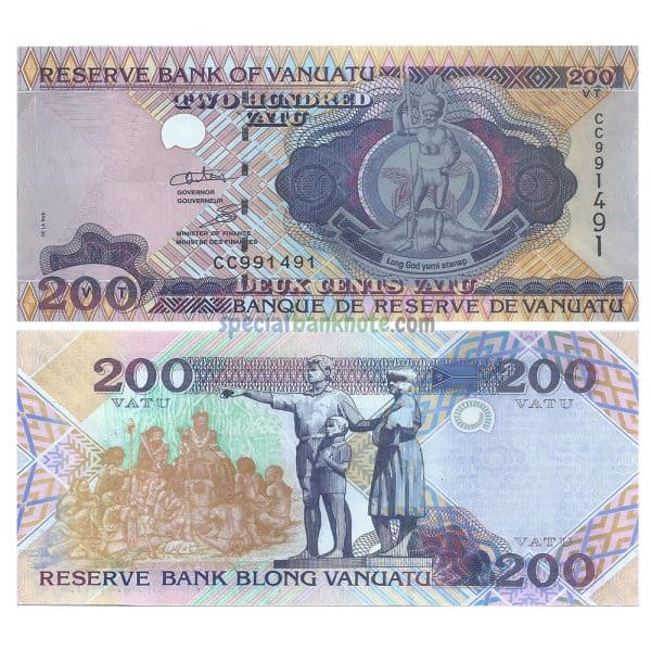 Vanuatu 200 Vatu Banknote, 2006, P-8c, UNC