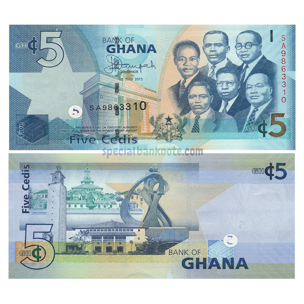 thumbnail image 2 of 2019 Ghana 1 Cedi Banknote – Uncirculated UNC World Paper Money Currency Bill 2 of 4