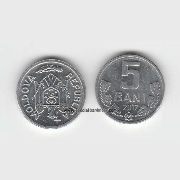 Moldova 5 Bani Coin, 2017, AUNC