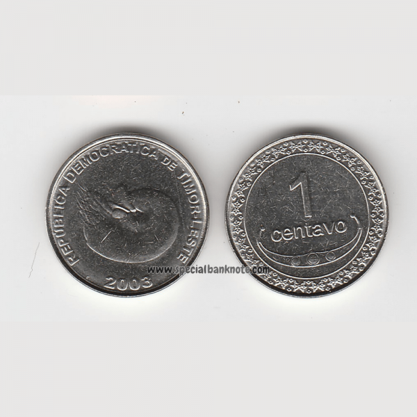 Timor-Leste 1 Centavo Coin, 2003, AUNC