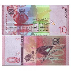 Sao Tome and Principe 10 Dobras Banknote, P-77a, 2020, UNC