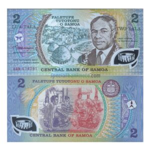 Samoa 2 Tālā Golden Jubilee Commemorative Banknote, 1990-2009, P-31n, UNC