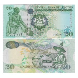 Lesotho 20 Maloti Banknote, 2009, P-16g, UNC