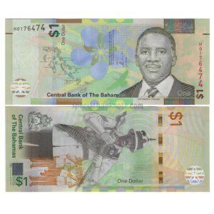 Bahamas 1 Dollar Banknote, 2017, AUNC