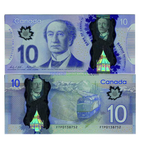 Canada 10 Dollars Polymer Banknote, 2013, UNC