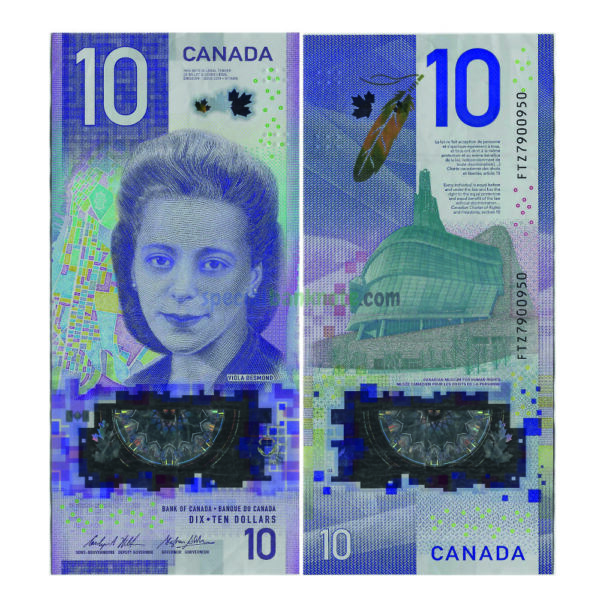 Canada 10 Dollars Polymer Banknote, 2018, UNC