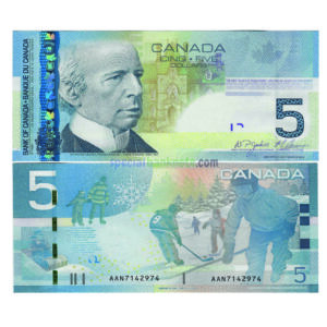 Canada 5 Dollars Upgraded Security Banknote,  2001-2011, P-101Аbr, UNC