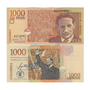 Colombia 1000 Pesos Banknote, 2016, P456u, UNC