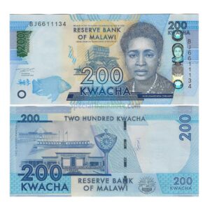 Malawi 200 Kwacha New Blind Features Banknote,  2014-2022, UNC