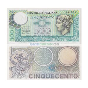 Italy 500 Lire Used Banknote, 1974-1976, P-94a, VF