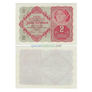 Austria 2 Krone Banknote, 1922, P-74, UNC