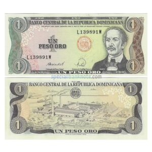 Dominican 1 Pesos Oro Banknote, 1998, P-126c, UNC