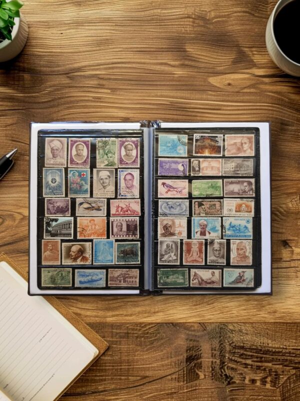 Special Minds Store® Stamp Collection Album Book 20 Pages Include 10 Sheet cover 500 to 700 Stamp Capacity Book for Collectors - Image 2