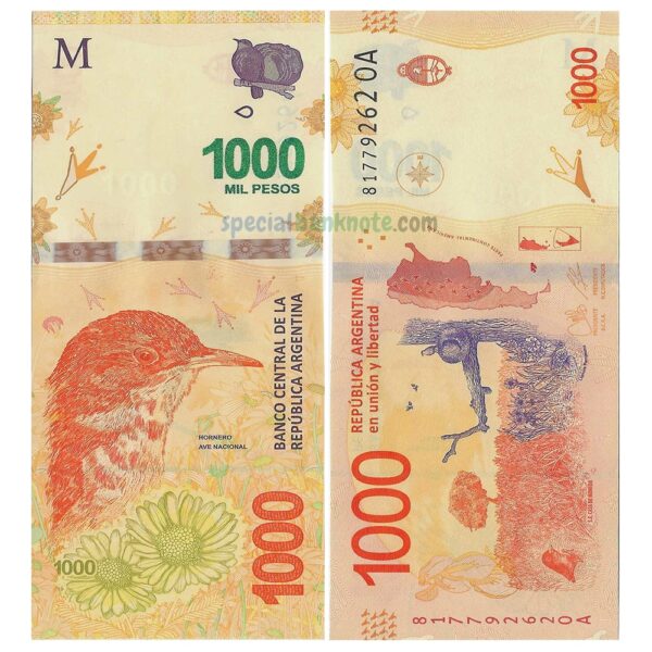 Argentina 1000 Pesos Banknote, 2021-2022, P-366d, UNC