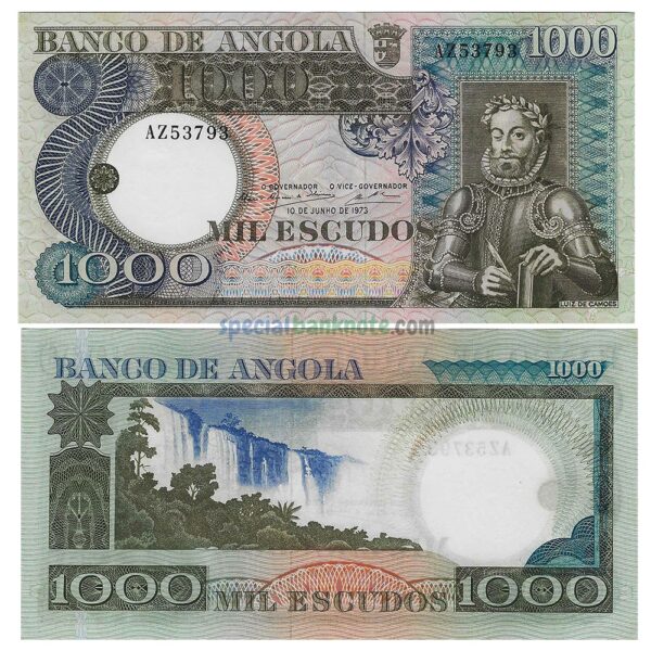 Angola 1000 Escudos Banknote, 1973, P-108a, UNC