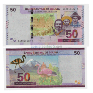 Bolivia 50 Bolivianos Estado Plurinacional Banknote, 2018, P-250a, UNC