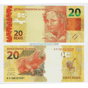 Brazil 20 República Federativa do Brasil Banknote, 2010, P-255e, UNC