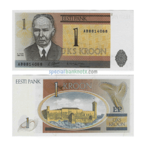 Estonia 1 Kroon Banknote, 1992, P-69a, UNC