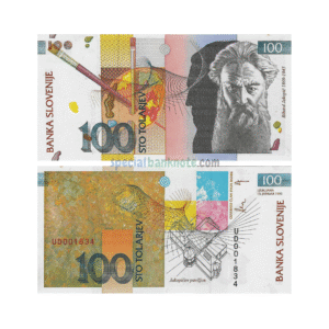 Slovenia 100 Tolarjev Banknote, 1992, P-14a, UNC