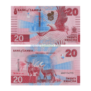 Zambia 20 Kwacha Banknote, 2024, P-63a, UNC