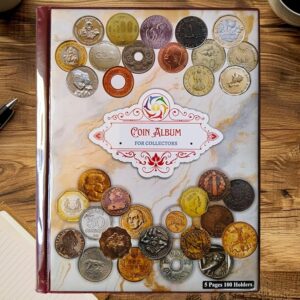 Special Minds Store® 100 Pockets Coin Holder Collection Storage Album Book for Collectors with Aesthetic Design