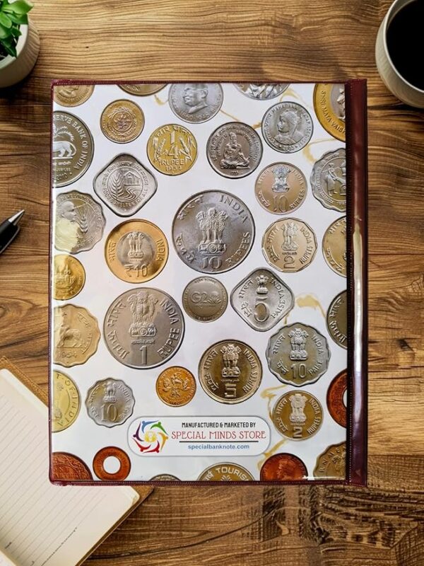 Special Minds Store® 100 Pockets Coin Holder Collection Storage Album Book for Collectors with Aesthetic Design - Image 2