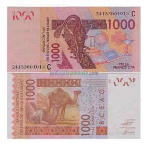 Burkina Faso 1000 Francs Banknote, P-315 CX, 2024, UNC (West African States)