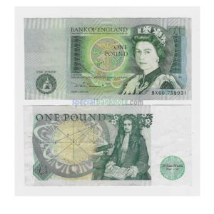 England 1 Pound Used Banknote, 1982, P-377b, VF