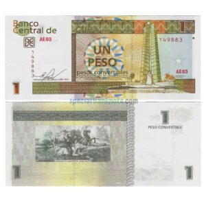 Cuba 1 Peso Foreign Exchange Certificates Banknote, 2013, P-FX46d, UNC