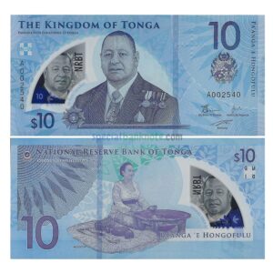 Tonga 10 Pa'anga King Tupou I Birthday Issue Polymer Banknote, 2023, P-52a, UNC