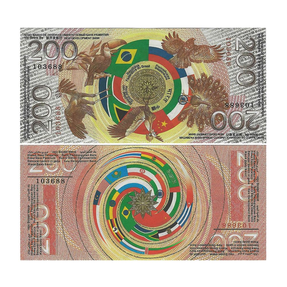 BRICS 2025 Summit Commemorative 50-100-200 Units Souvenir Fantasy Banknote 3 Pcs Set, Premium UNC Collectible (Fantasy issues) - Image 2